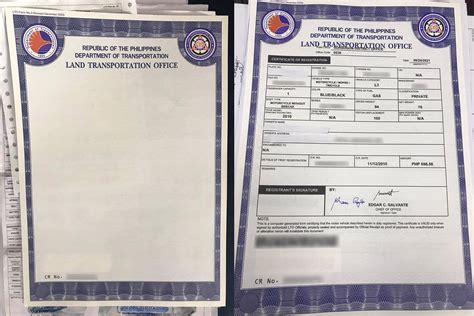 certificate of stock report lto|How to Get a PNP.